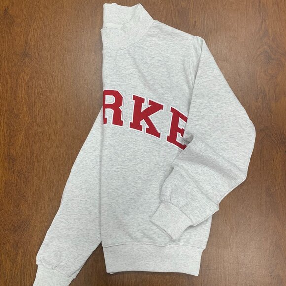 PARKE Grey College Letter Sweatshirt Unisex - Versatile Slimming Cozy💝💝 - Picture 3 of 7